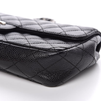 Chanel Caviar Quilted East West Flap Black 9 of 12