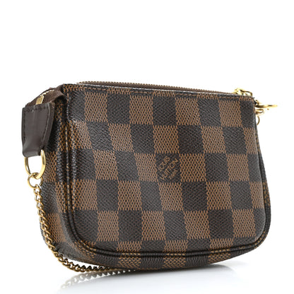 Louis Vuitton Damier Ebene Complice Trunks and Bags Mini Pochette Accessories Red 2 of 8