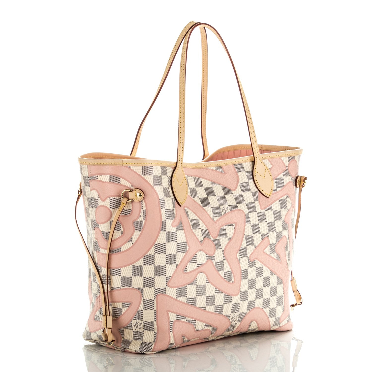 Louis Vuitton Damier Azur Tahitienne Neverfull MM 3 of 9