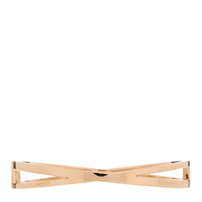 Tiffany 18K Rose Gold Diamond Atlas X Narrow Hinged Bangle Bracelet 2 of 4