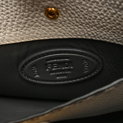Fendi Cuoio Romano Selleria Bi-Color Medium Peekaboo X-Lite Moon Ghiaia 6 of 8