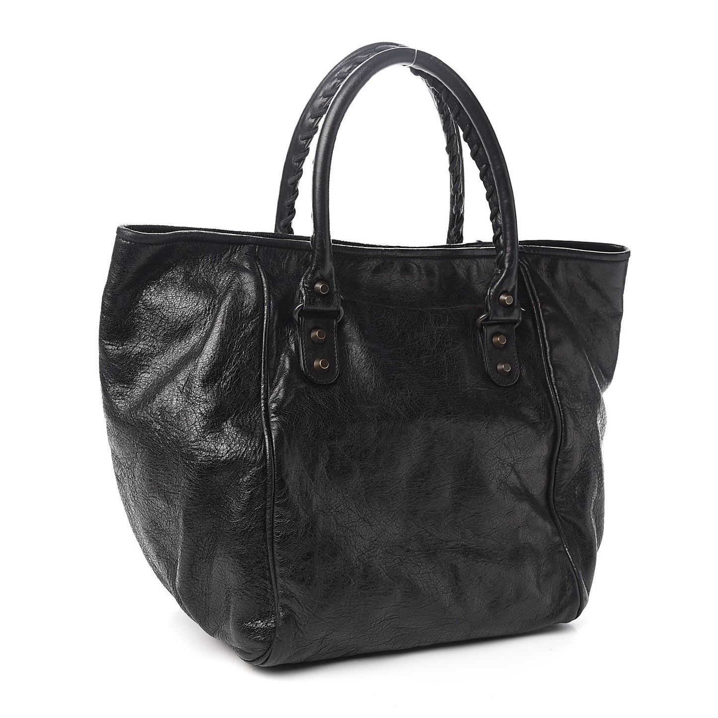 Agneau Classic Hardware S Sunday Tote Black
