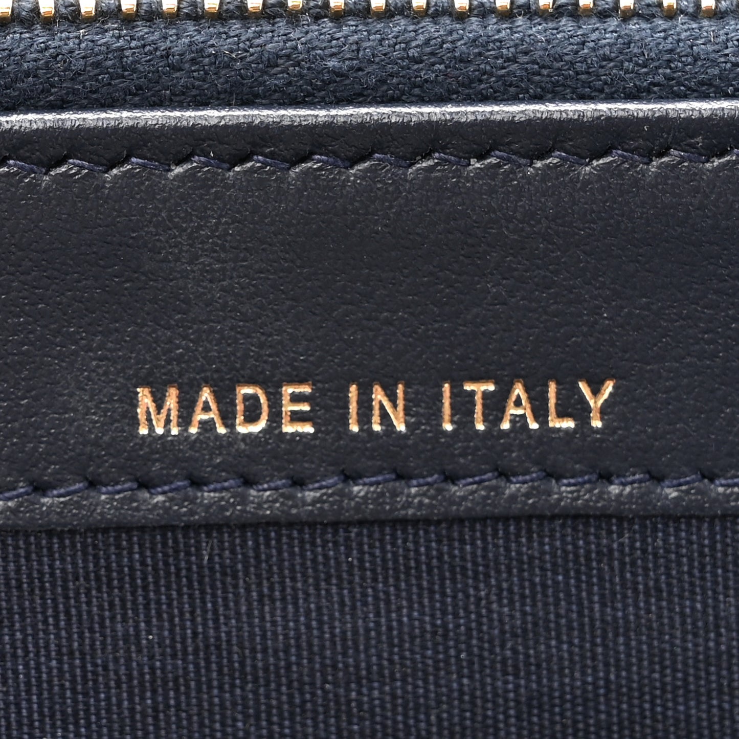 Canvas Small Deauville Clutch With Chain Navy