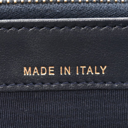 Chanel Canvas Small Deauville Clutch With Chain Navy 9 of 13