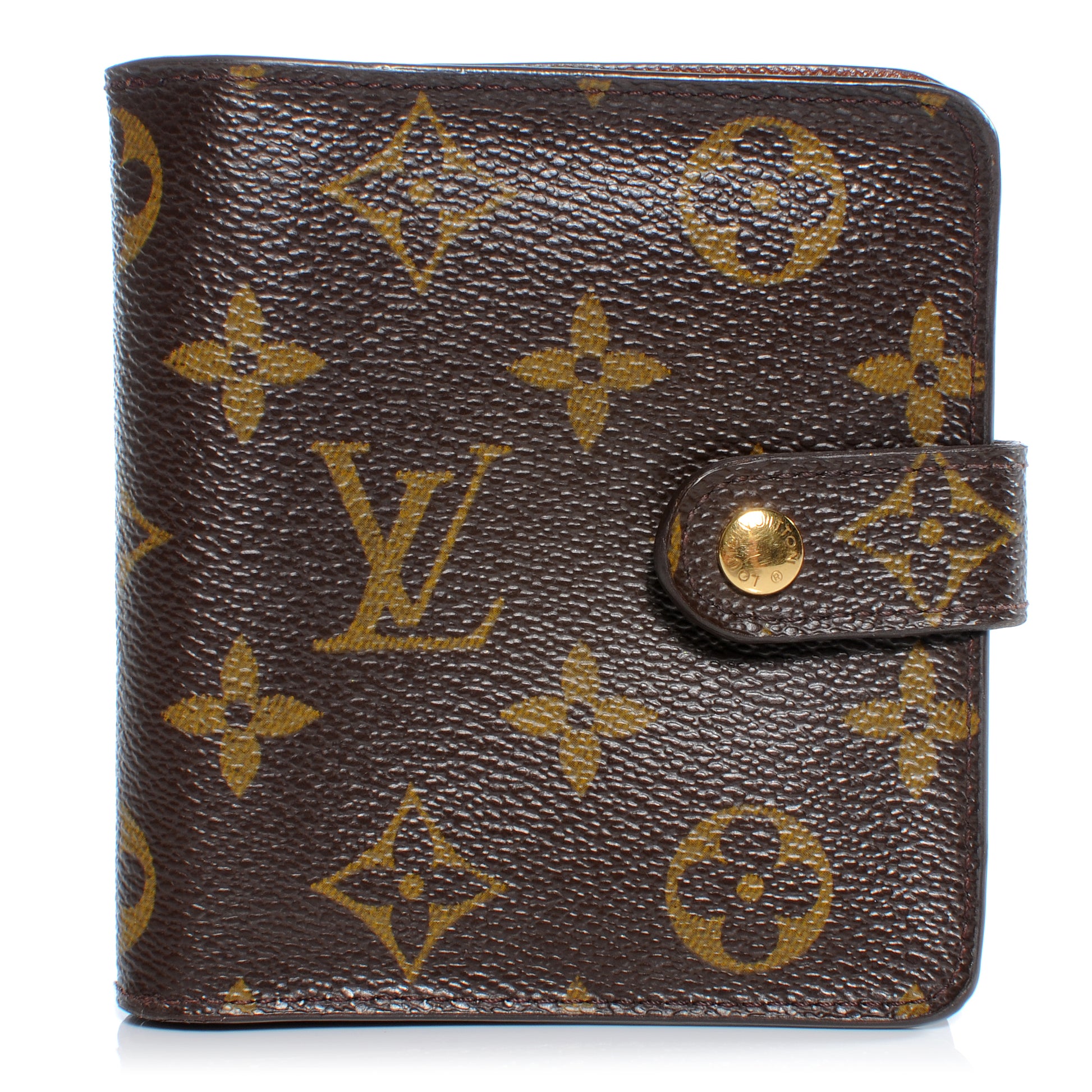 Louis Vuitton Monogram Compact Zippe Zipped Wallet 1 of 7