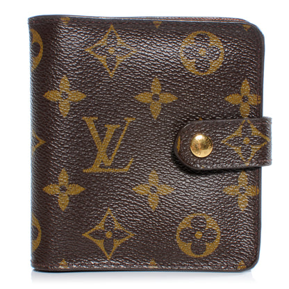 Louis Vuitton Monogram Compact Zippe Zipped Wallet 1 of 7