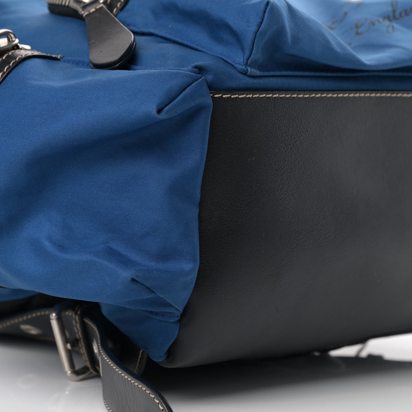Nylon Logo Print Large Rucksack Backpack Bright Blue