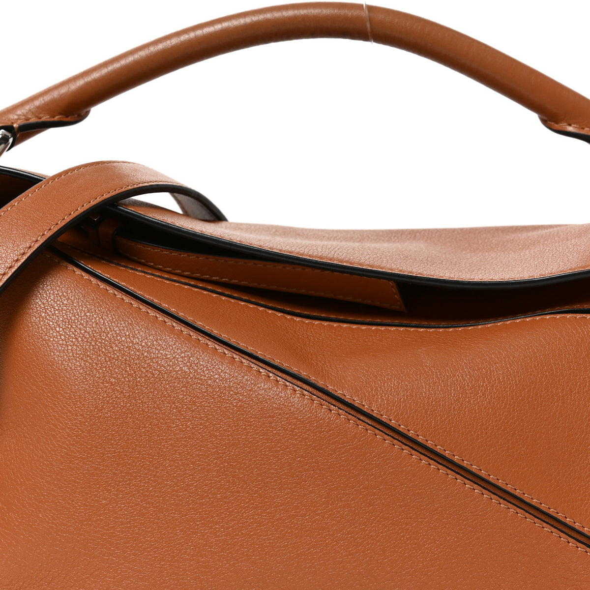 Calfskin Small Puzzle Bag Tan