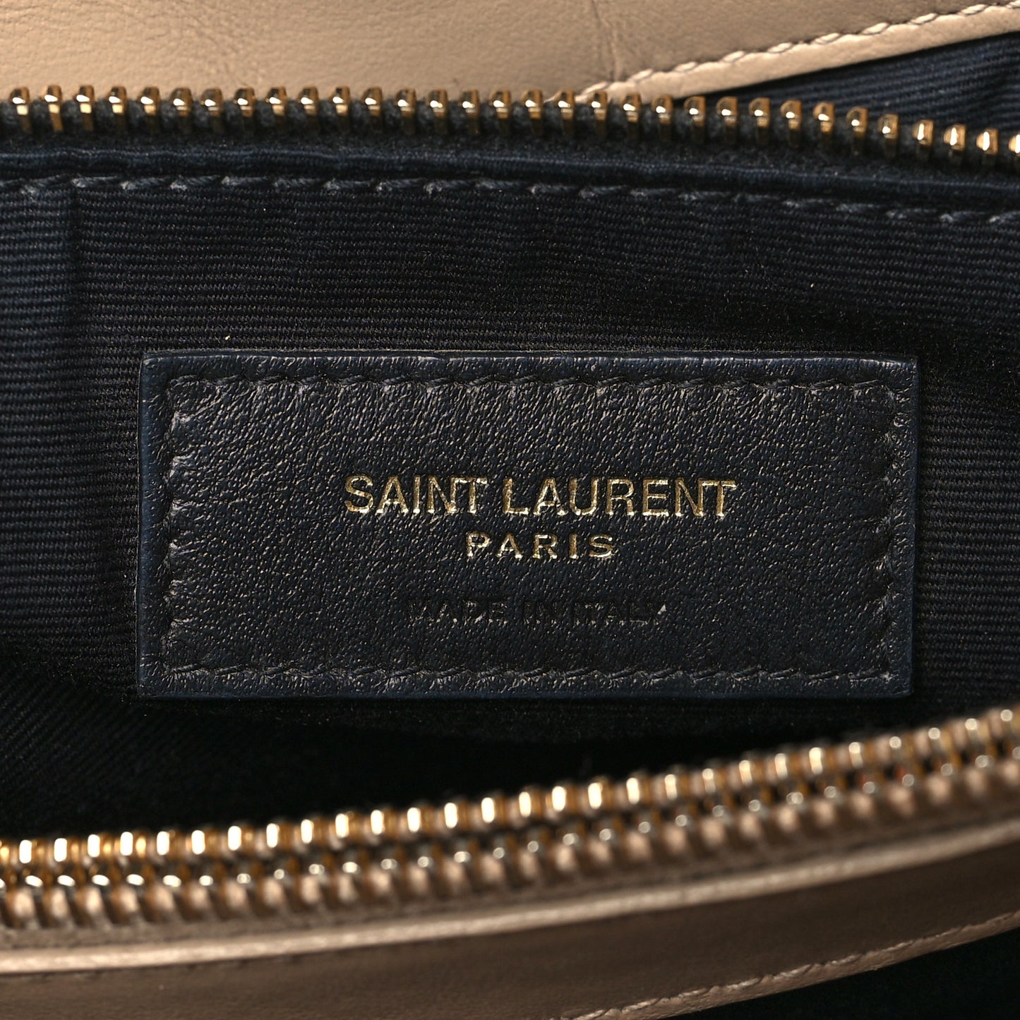 Calfskin Y Quilted Monogram Medium Loulou Chain Satchel Dark Beige