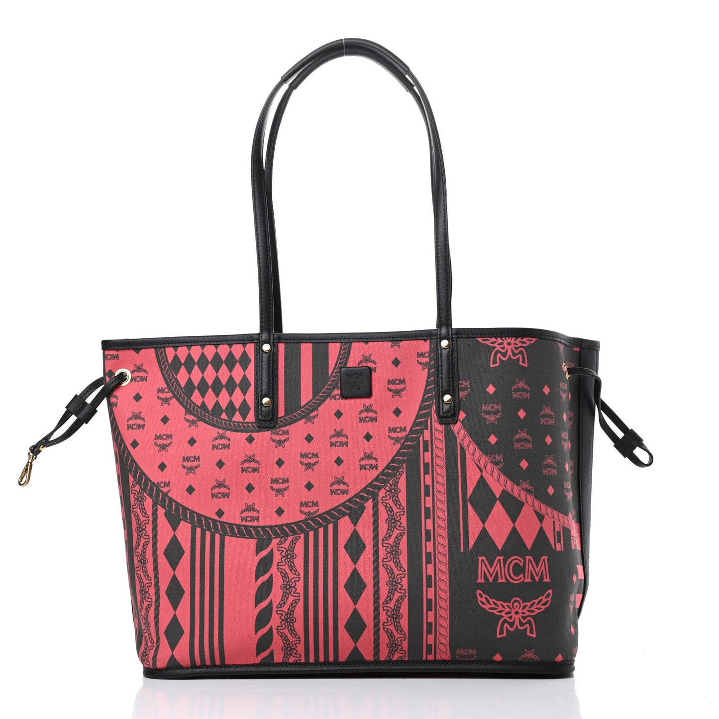 Visetos Medium Liz Reversible Shopper Red