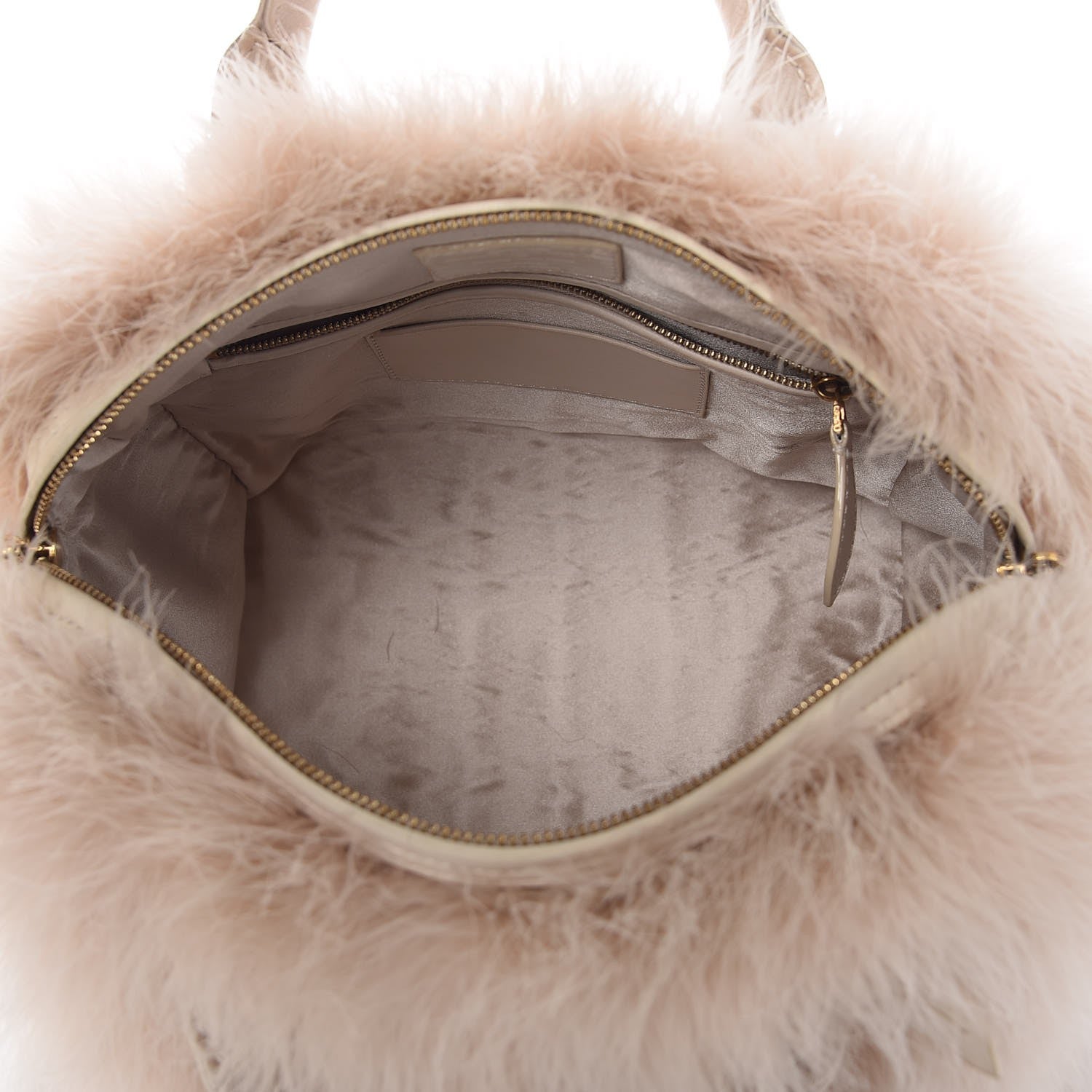 Louis Vuitton Ostrich Feather Speedy 30 Beige 5 of 6