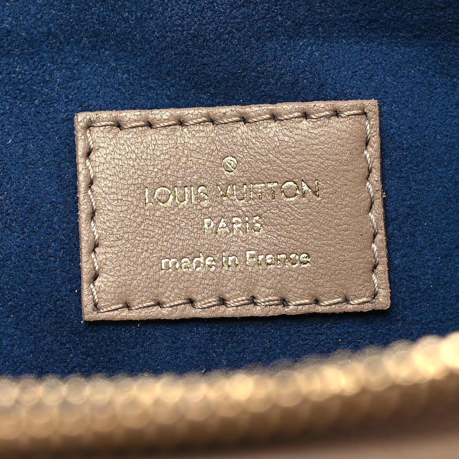 Louis Vuitton Lambskin Embossed Monogram Coussin PM Taupe 8 of 11