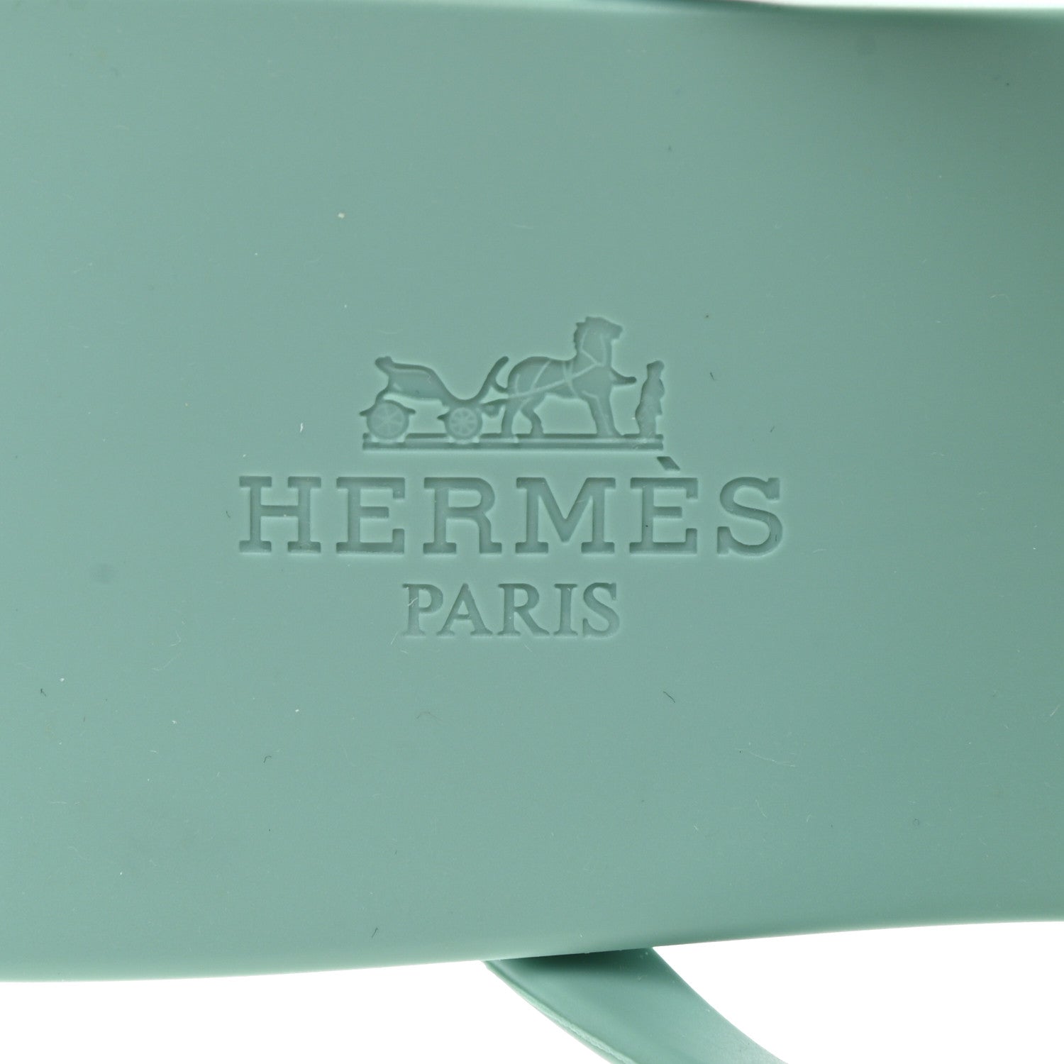 Hermes Rubber Womens Egerie Sandals 39 Vert Embrun 7 of 9