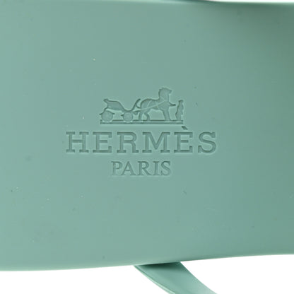 Hermes Rubber Womens Egerie Sandals 39 Vert Embrun 7 of 9
