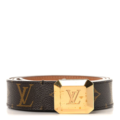 Louis Vuitton Monogram Ceinture Belt Gold Buckle 95 38 1 of 8