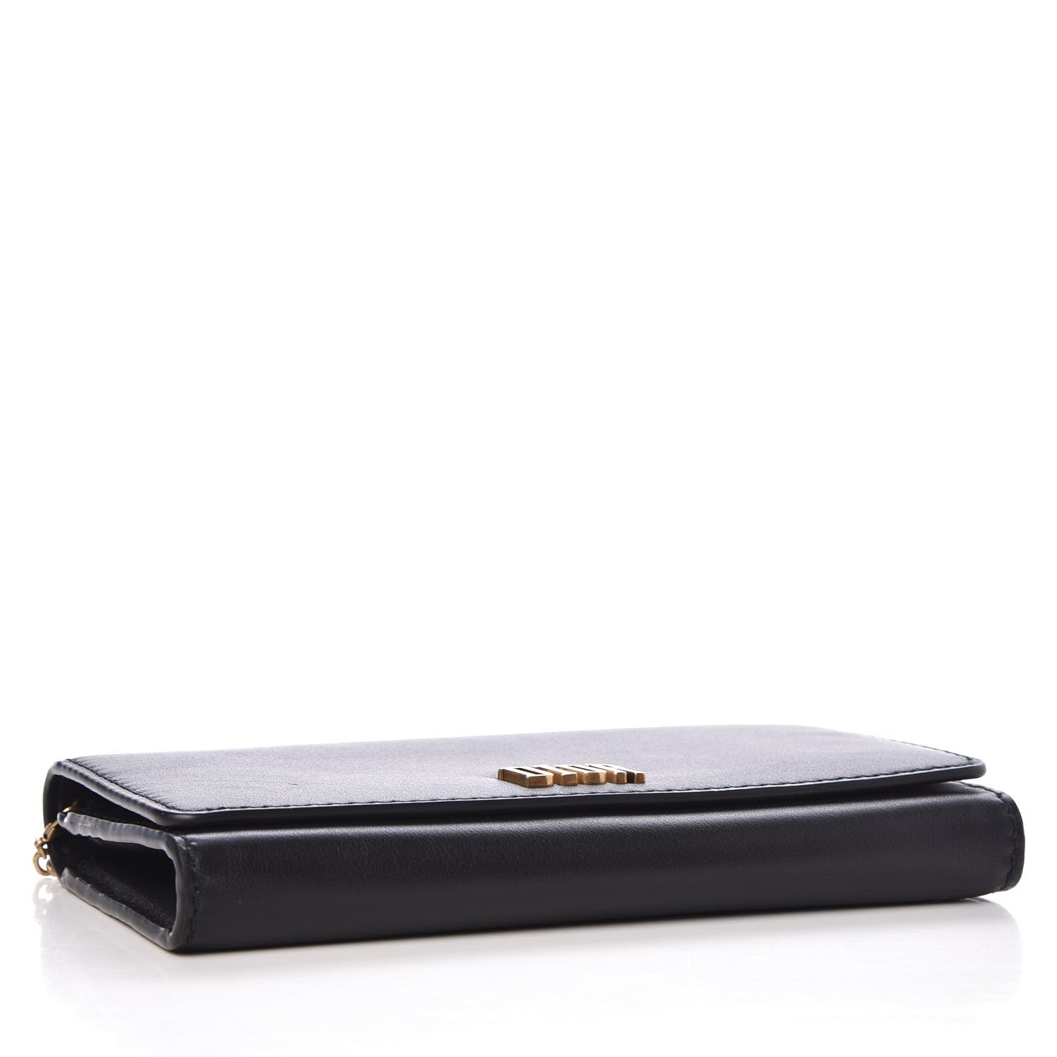 Christian Dior Calfskin D Fence Croisiere Chain Wallet Black 4 of 7