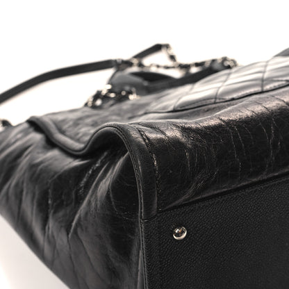 Chanel Glazed Calfskin Medium Deauville Tote Black 11 of 12