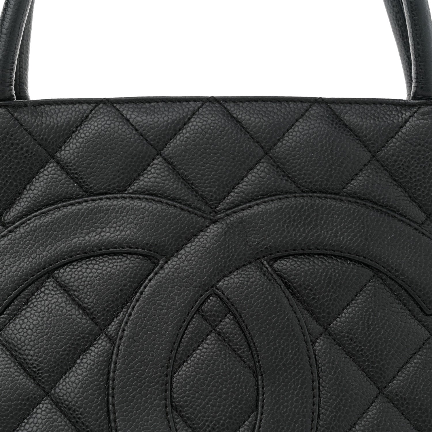 Chanel Caviar Quilted Medallion Tote Black 8 of 10