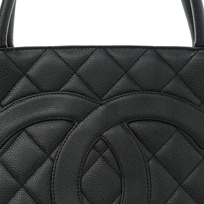Chanel Caviar Quilted Medallion Tote Black 8 of 10