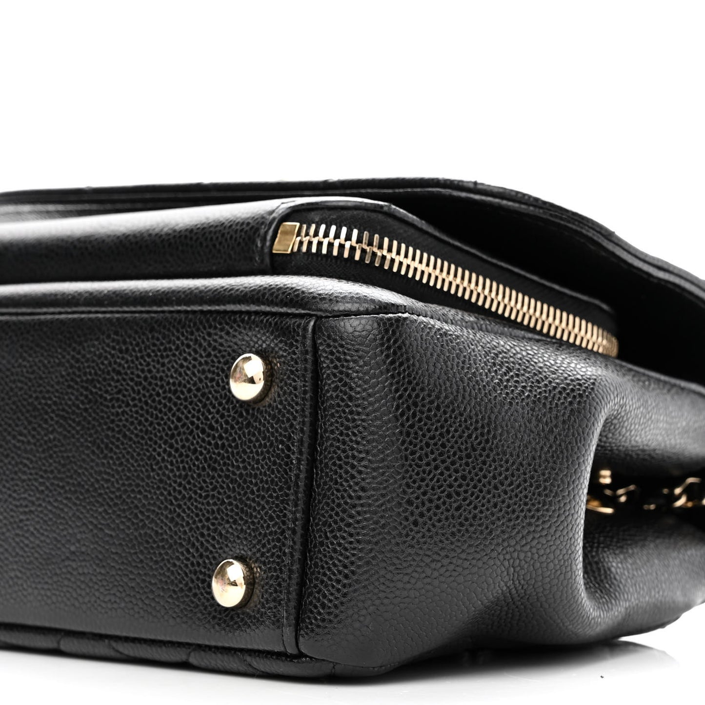 Caviar Quilted Mini Business Affinity Flap Black