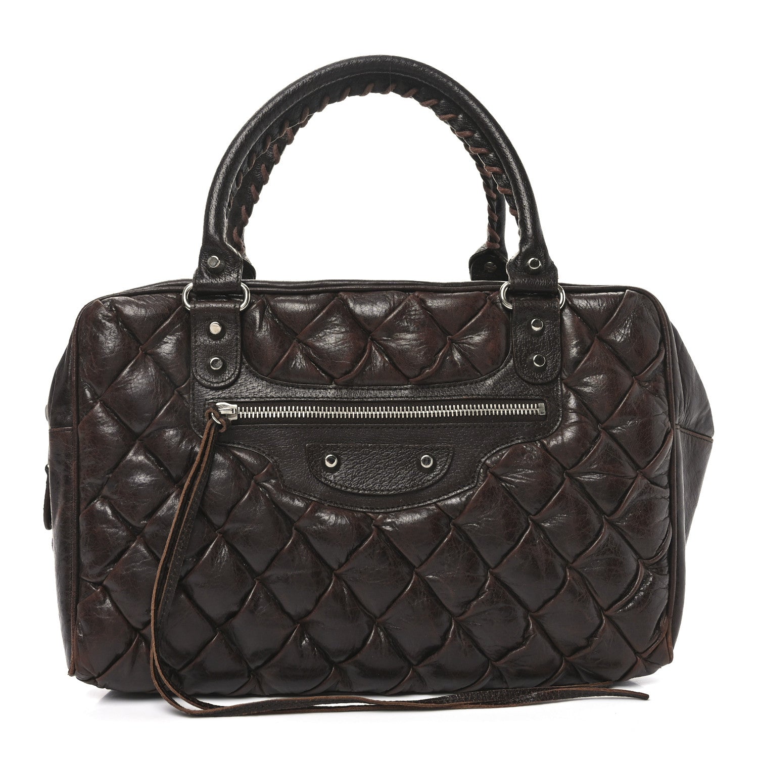 Balenciaga Chevre Quilted Matelasse MM Sienna 1 of 10