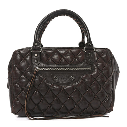 Balenciaga Chevre Quilted Matelasse MM Sienna 1 of 10