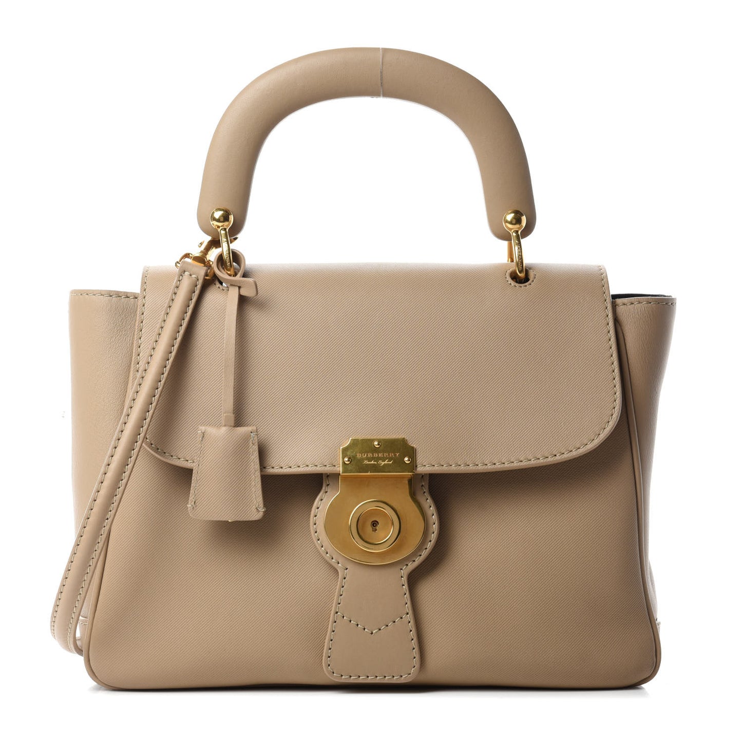 Trench Calfskin Medium DK88 Top Handle Bag Honey