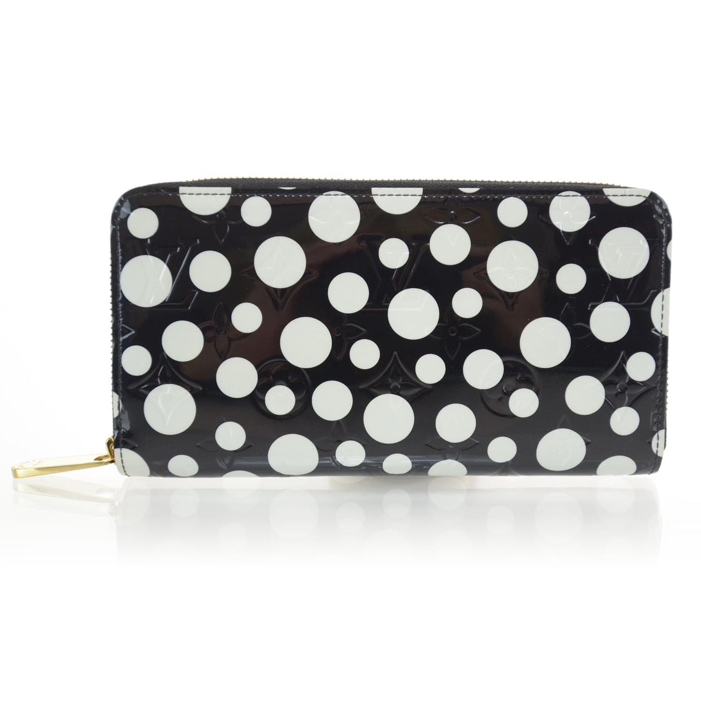 Vernis Kusama Infinity Dots Zippy Wallet Black