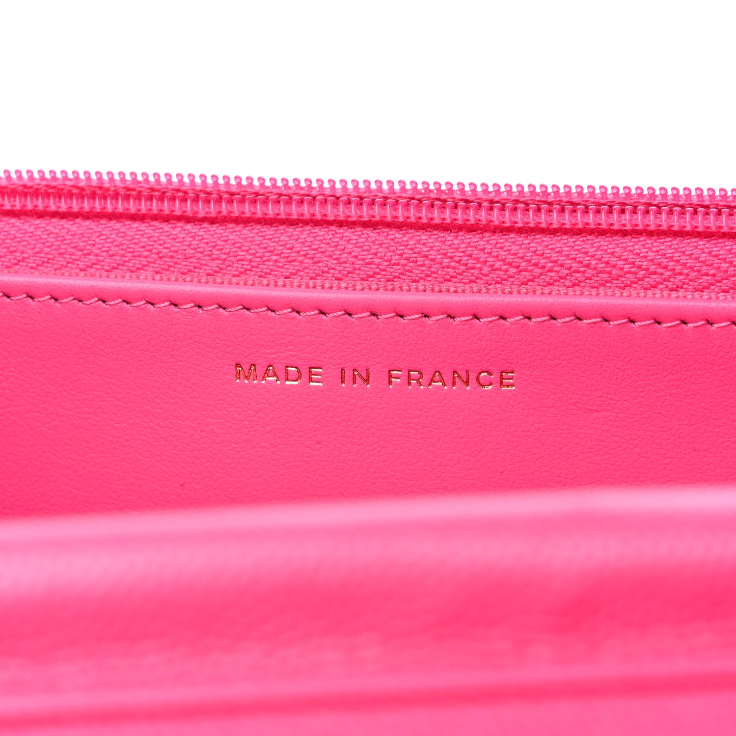 Caviar Quilted Wallet On Chain WOC Rose