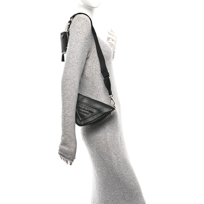 Prada Grace Lux Triangle Shoulder Bag Black 2 of 9