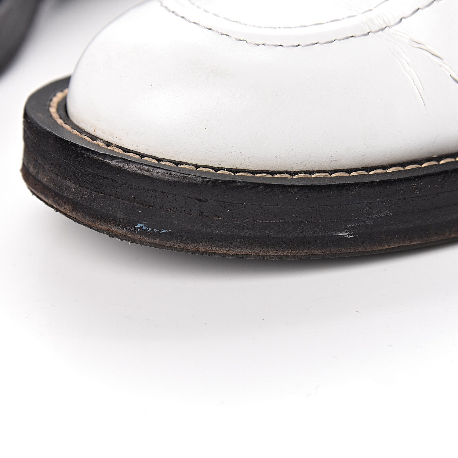 Balenciaga Brushed Calfskin Ceinture Ankle Boots 39 White 15 of 21