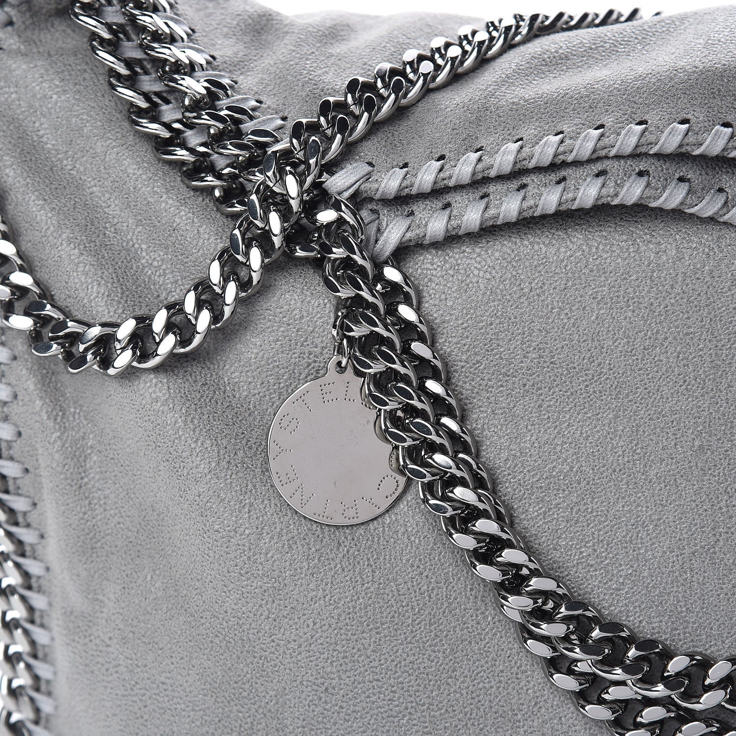 Stella McCartney Shaggy Deer Falabella Fold Over Tote Grey 8 of 12