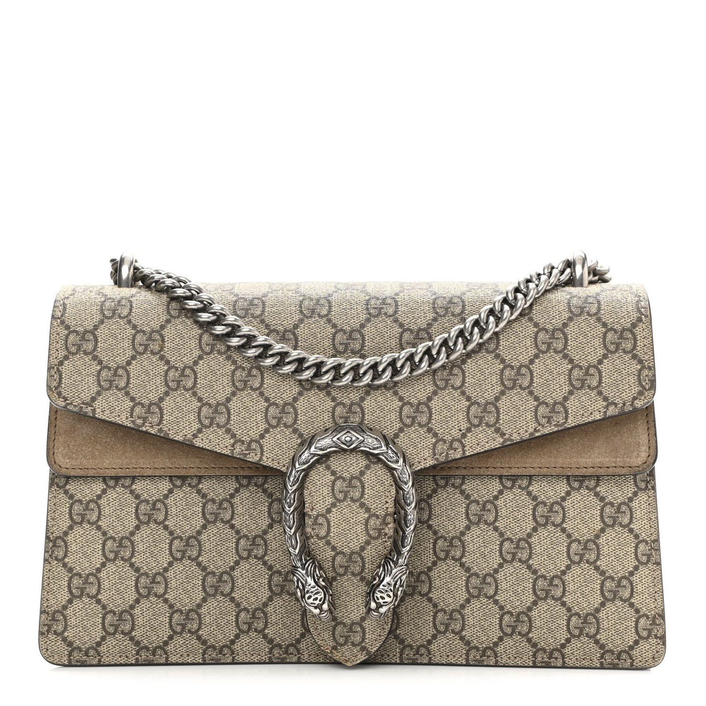 GG Supreme Monogram Small Dionysus Shoulder Bag Taupe
