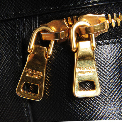 Prada Saffiano Lux Mini Promenade Crossbody Black 9 of 9