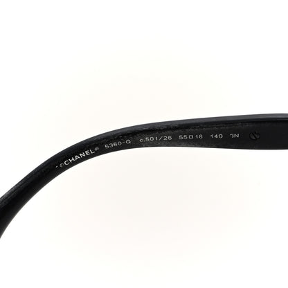 Chanel Calfskin Square Chain Sunglasses 5360-Q Black 5 of 7