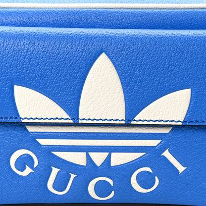 Gucci X ADIDAS Textured Dollar Calfskin Belt Bag Blue 8 of 10