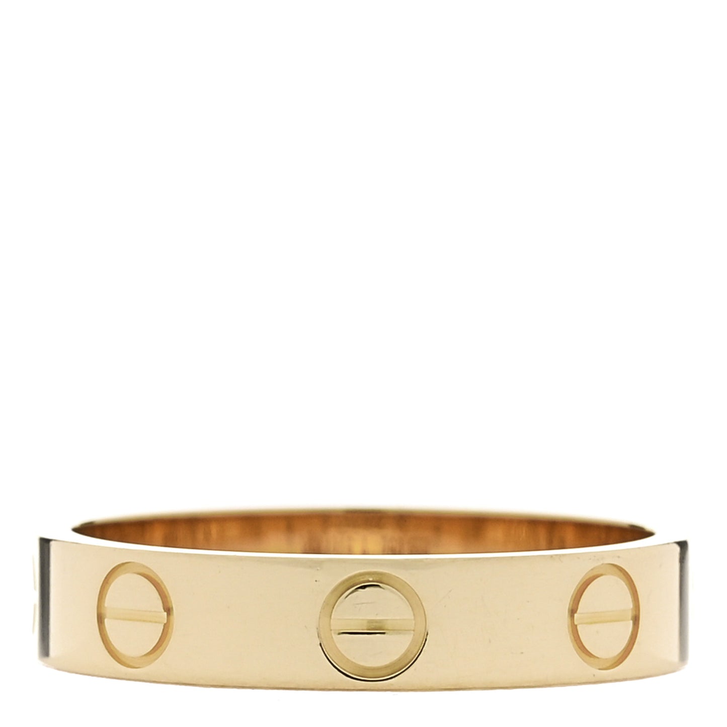 18K Yellow Gold 3.5mm LOVE Wedding Band Ring  50 5.25