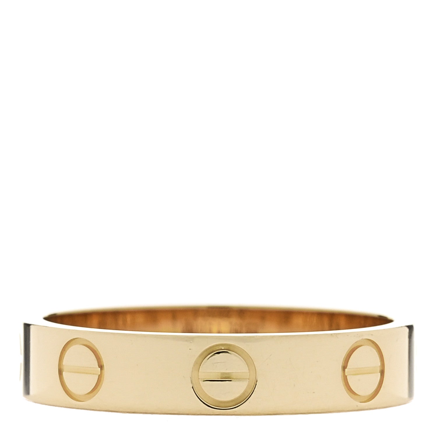Cartier 18K Yellow Gold 3.5mm LOVE Wedding Band Ring  50 5.25 3 of 5