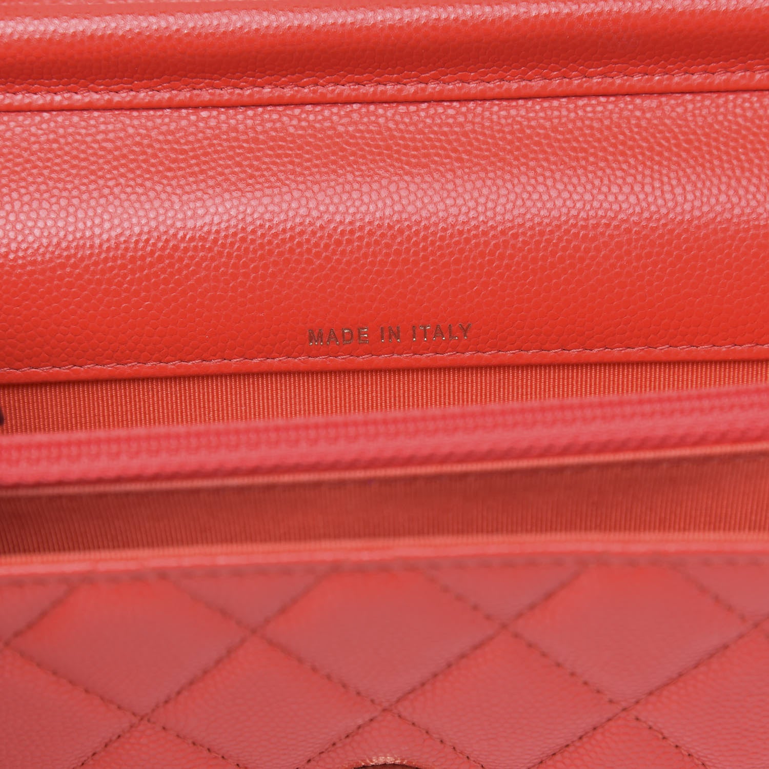 Chanel Caviar Quilted Square Wallet On Chain WOC Red 7 of 12