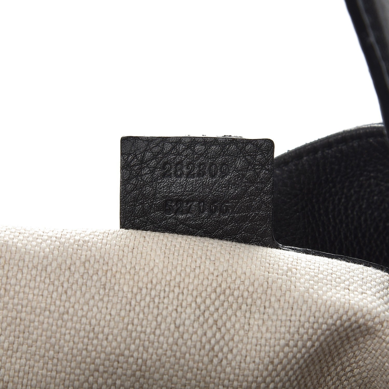 Gucci Pebbled Calfskin Medium Soho Shoulder Bag Black 7 of 11