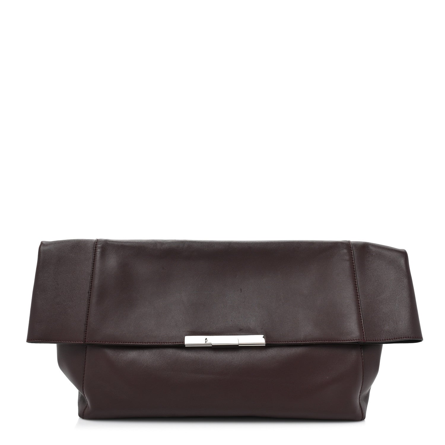 Celine Calfskin Folded Clutch Burgundy 1 of 13