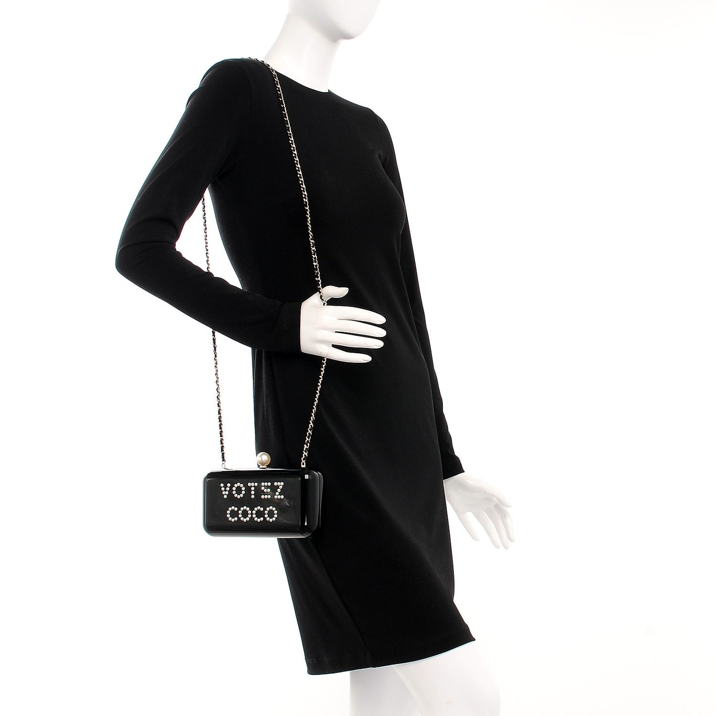 Plexiglass Votez Coco Evening In The Street Clutch Black