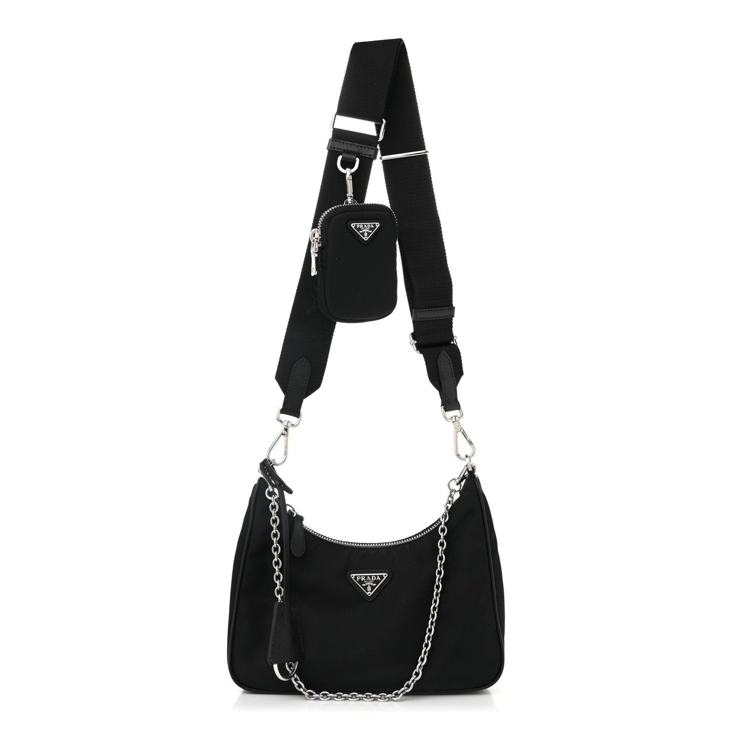 Nylon Re-Edition 2005 Shoulder Bag Black
