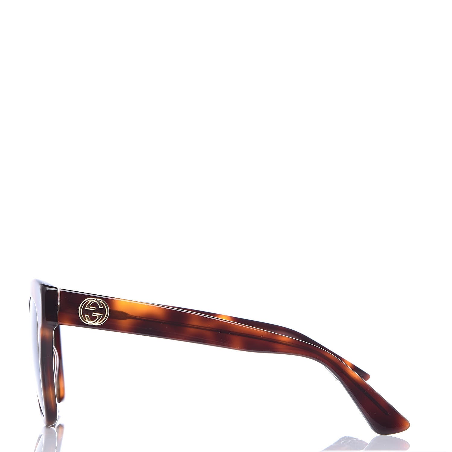 Gucci Acetate Square Frame Sunglasses GG0029S Tortoise 2 of 6