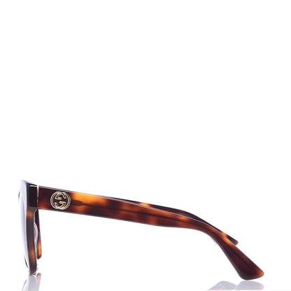 Gucci Acetate Square Frame Sunglasses GG0029S Tortoise 2 of 6