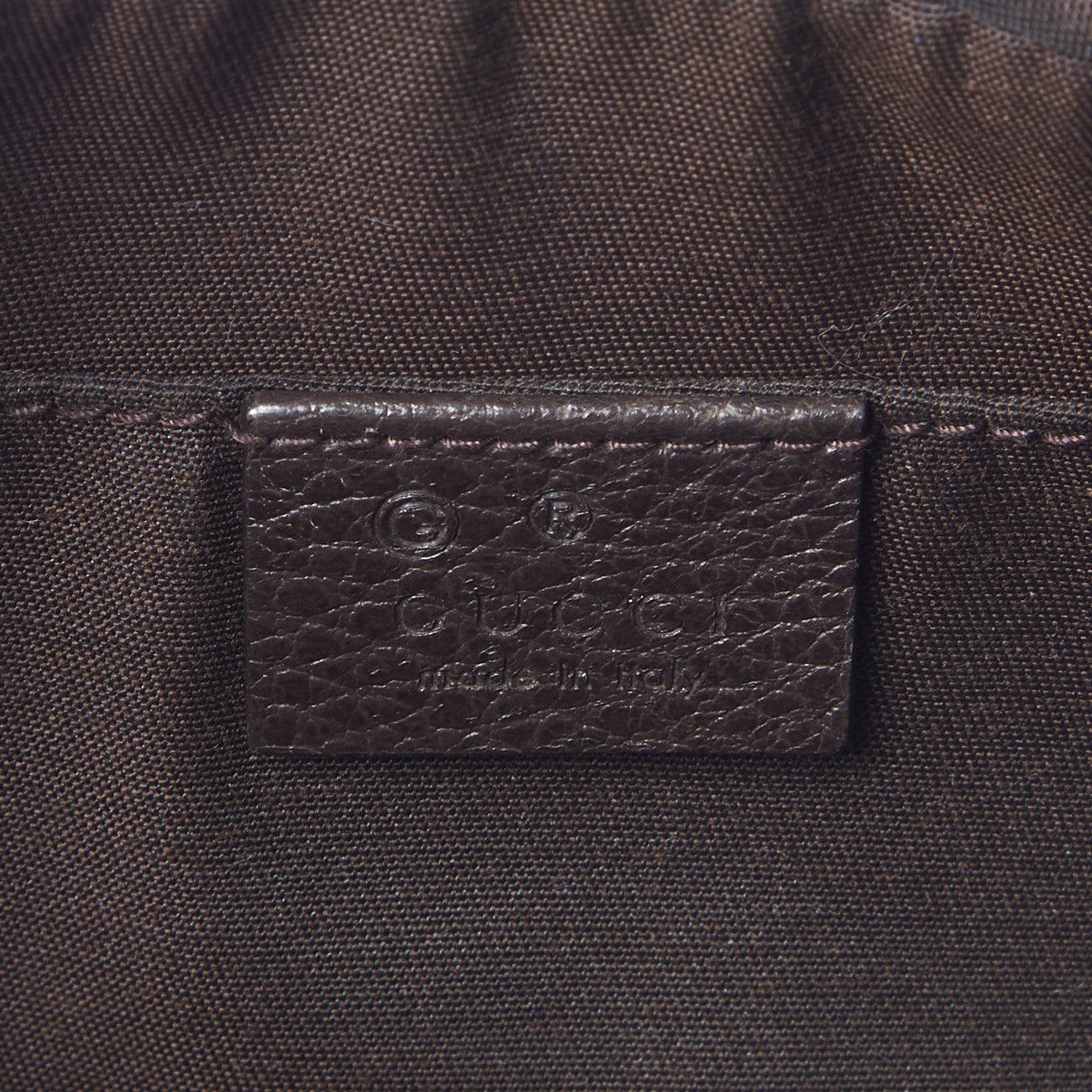 Gucci Monogram Belt Bag Dark Brown 8 of 9