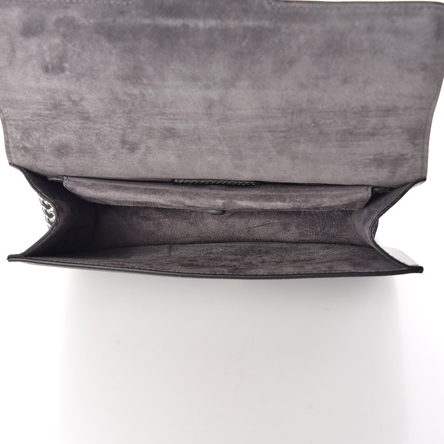 Calfskin Medium Insignia Flap Grey