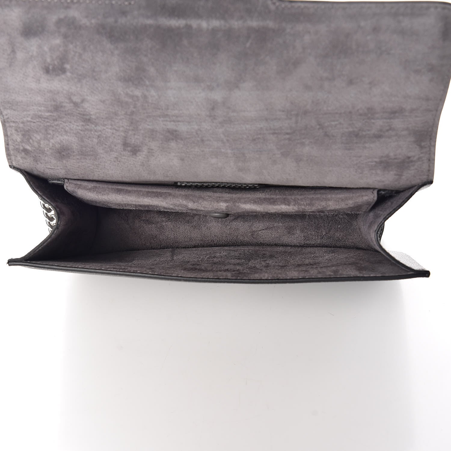 Alexander McQueen Calfskin Medium Insignia Flap Grey 7 of 8