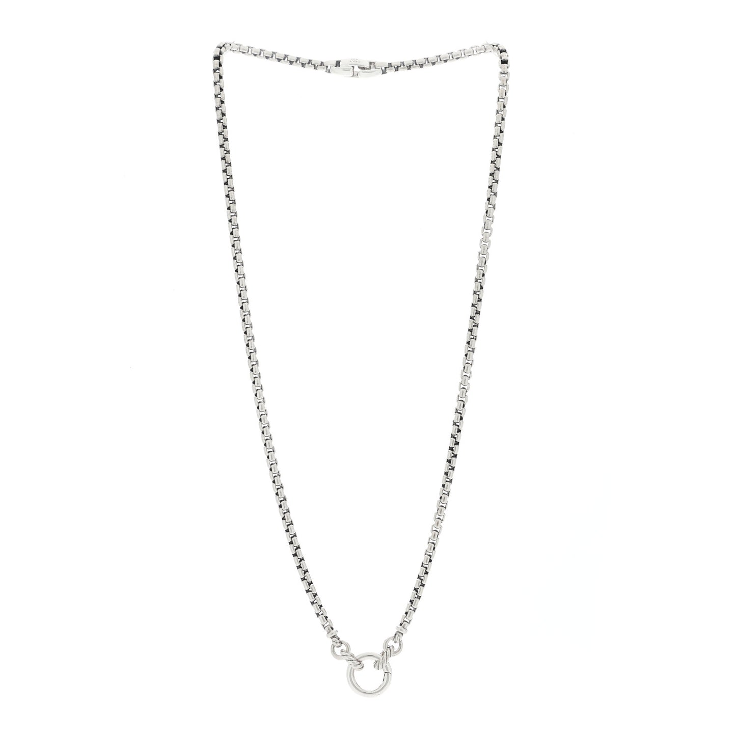 Sterling Silver 3.6mm Smooth Amulet Vehicle Box Chain Necklace