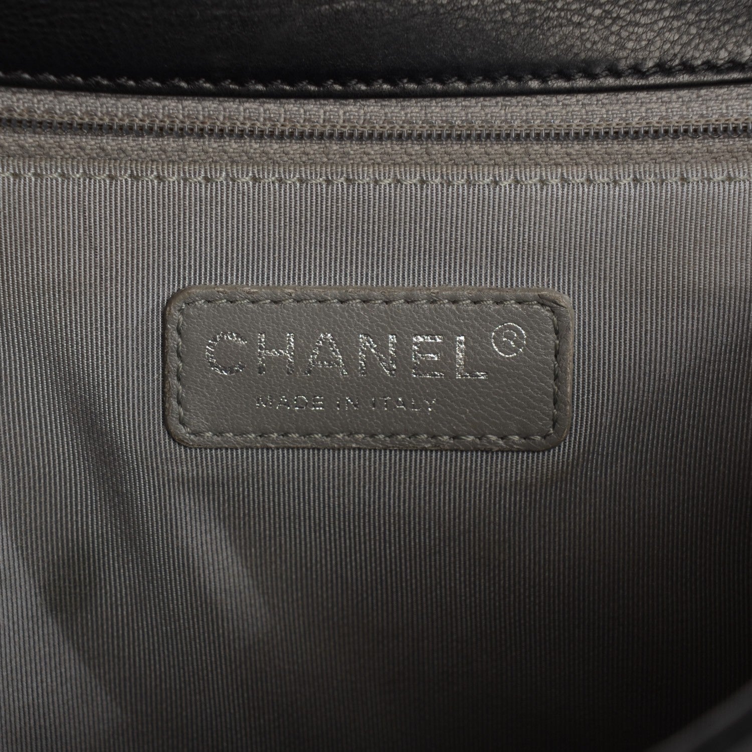Chanel Calfskin Double Stitch Large Boy Flap Black 8 of 10